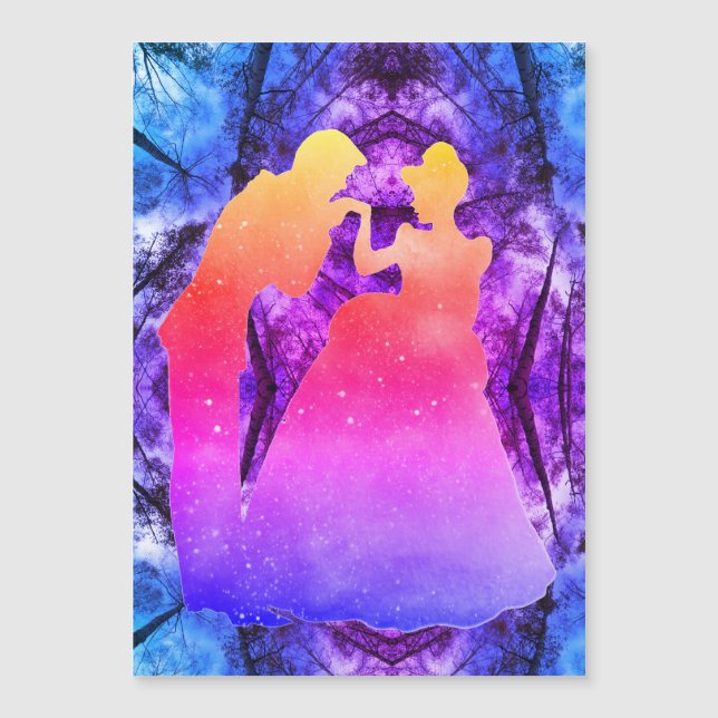 Carte magnétique fine Amour (Devant)