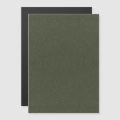 Carte magnétique fine verte mousse texturée – Pers (Devant / Derrière)