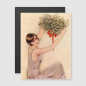 Carte Magnétique Flacon avec Mistletoe J (Devant / Derrière)