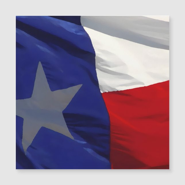 Carte Magnétique Flag of Texas Pop Art Magnetic Card (Devant)