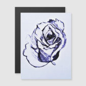 Carte Magnétique Fleur (Devant / Derrière)