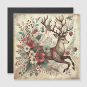 Carte Magnétique Fleur de Noël sauvage (Devant / Derrière)