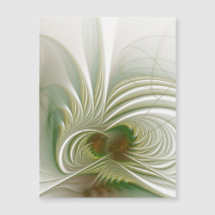 Carte Magnétique Fleur imaginaire fractale douce et tendresse