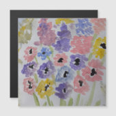 Carte magnétique Fleur sauvage (Devant / Derrière)