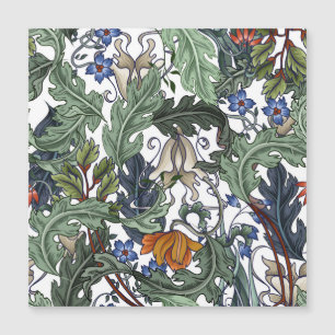 Carte Magnétique Fleurs, art déco, moderne, sans soudure.