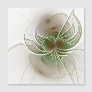 Carte Magnétique Fleurs imaginaires fractales douces et tendres