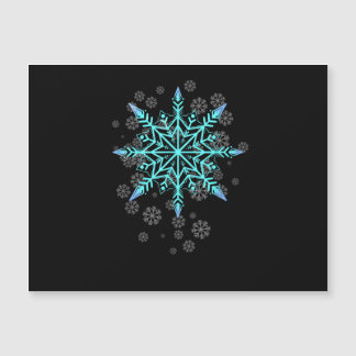 Carte Magnétique Flocon de neige rétro pour femmes