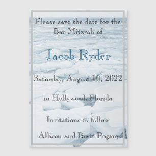 Carte Magnétique Floe de glace Magnétique Enregistrer la date