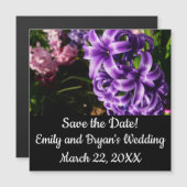 Carte Magnétique Flore de printemps Blue Hyacinth II (Devant / Derrière)