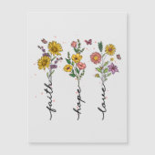 Carte Magnétique Foi-Espoir-Amour (Devant)