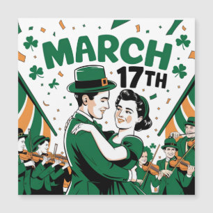 Carte Magnétique Folklore de danse de la Saint-Paddy