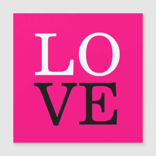 Carte Magnétique Fond de mariage d'amour de rose (Devant)