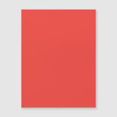 Carte Magnétique Fond Uni Rouge Clair Gras (Devant)