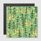 Carte Magnétique Forêt d'automne : Beauté naturelle incomparable (Devant / Derrière)