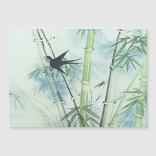 Carte Magnétique Forêt de bambou - vert