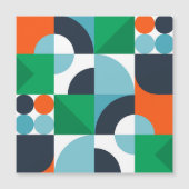 Carte Magnétique Formes et formes simples Abstraites (Devant)
