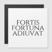Carte Magnétique Fortis Fortuna Adiuvat (Devant / Derrière)