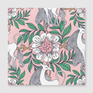 Carte Magnétique Fox Motif : Vintage lunatique sans couture