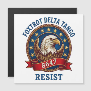 Carte Magnétique Foxtrot Delta Tango Résister