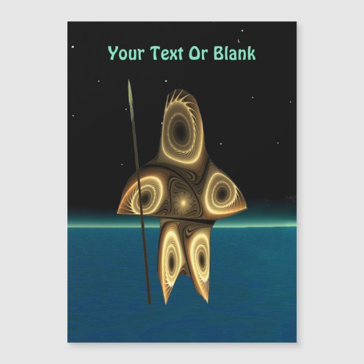 Carte Magnétique Fractal Inuit Hunter (Devant)