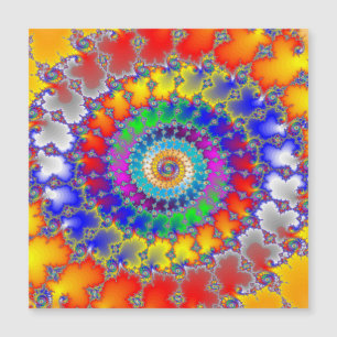 Carte Magnétique Fractale psychédélique