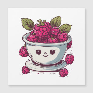 CARTE MAGNÉTIQUE FRAMBOISE MIGNONNE