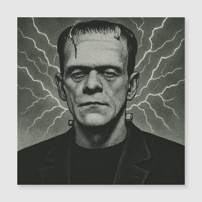 Carte Magnétique Frankenstein Electricity Art (Devant)