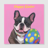 Carte Magnétique Französische Bulldogge Osterei French Bulldog (Devant)