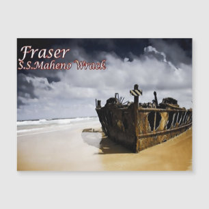 Carte Magnétique Fraser - S.S.Maheno Wrack - Australie -