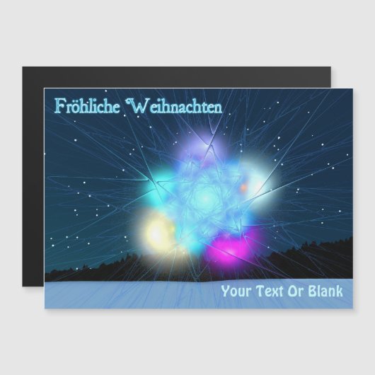 Carte Magnétique Fröhliche Weihnachten - Jack Frost (Devant / Derrière)