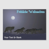 Carte Magnétique Fröhliche Weihnachten - Pack Wolf (Devant)