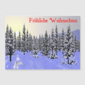 Carte Magnétique Fröhliche Weihnachten - Solstice d'hiver (Devant)