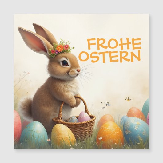 Carte Magnétique Frühlingsgrüß vom Osterhasen (Devant)