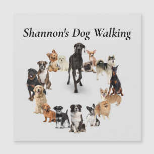 Carte Magnétique Fun Chien race Animaux de compagnie Chien Marcher