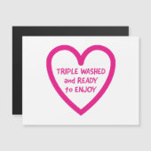 Carte Magnétique Funny Valentines Day, cadeau cheky Valentines Day, (Devant / Derrière)