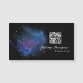 Carte Magnétique Galaxy Faux Parties scintillant QR Code (Devant)