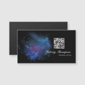 Carte Magnétique Galaxy Faux Parties scintillant QR Code (Devant / Derrière)
