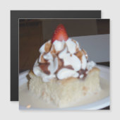 Carte Magnétique Gâteau de Tres Leches (Devant / Derrière)