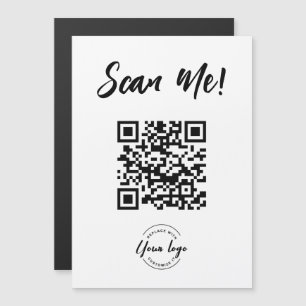 Carte Magnétique Générateur de code QR Scan Me Business Logo