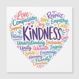 Carte Magnétique Gentillesse compassion empathie et respect