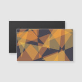 Carte Magnétique Géométrique, cool, tendance, moderne, triangles si (Devant / Derrière)