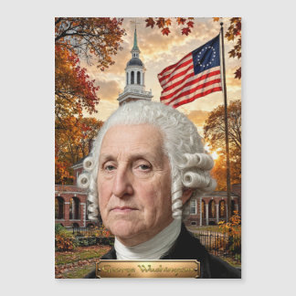 Carte Magnétique George Washington : 1er président des États-Unis