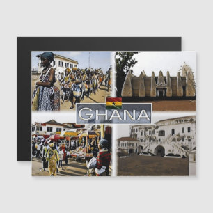 Carte Magnétique Ghana - Mosaic -