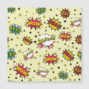 Carte Magnétique Girls Boys Patch Art Vintage