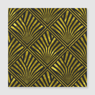 Carte Magnétique Glam de déco : Motif or et noir