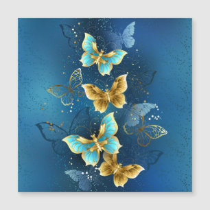Carte Magnétique Golden butterflies