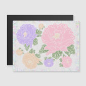 Carte Magnétique Goutte de fleurs (Devant / Derrière)