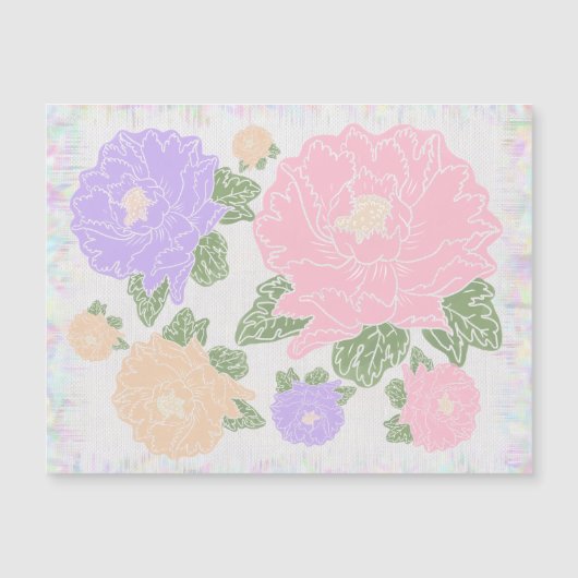 Carte Magnétique Goutte de fleurs (Devant)