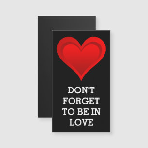 Carte Magnétique Gradients RED LOVE HEART + votre backgr. & idées