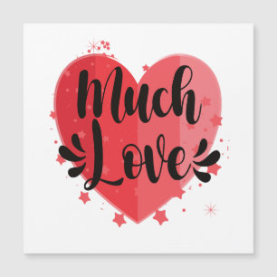 Carte Magnétique Grand Coeur, amour